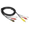 CAVO 5MT S/4P M.DINX2RCA/ 3XRCA