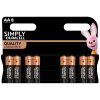 8 pz PILE  AA DURACELL SIMPLY BL.  DURACELL  5000394002272
