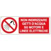 CARTELLO VIETATO UTILIZZARE ACQUA