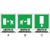 CARTELLO USCITA DI EMERGENZA SX