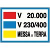 CARTELLO MESSA A TERRA 20000 V