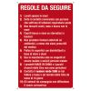 CARTELLO REGOLE DA SEGUIRE