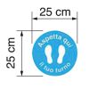 ADESIVO TONDO D.25cm CALPESTABILE